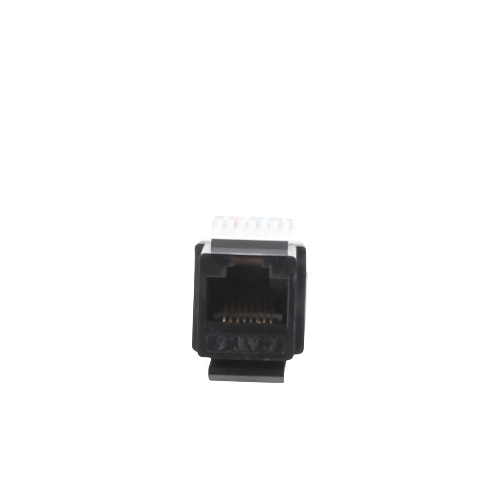 Módulo Jack Cat6 sin herramienta (toolless) keystone - Color Negro