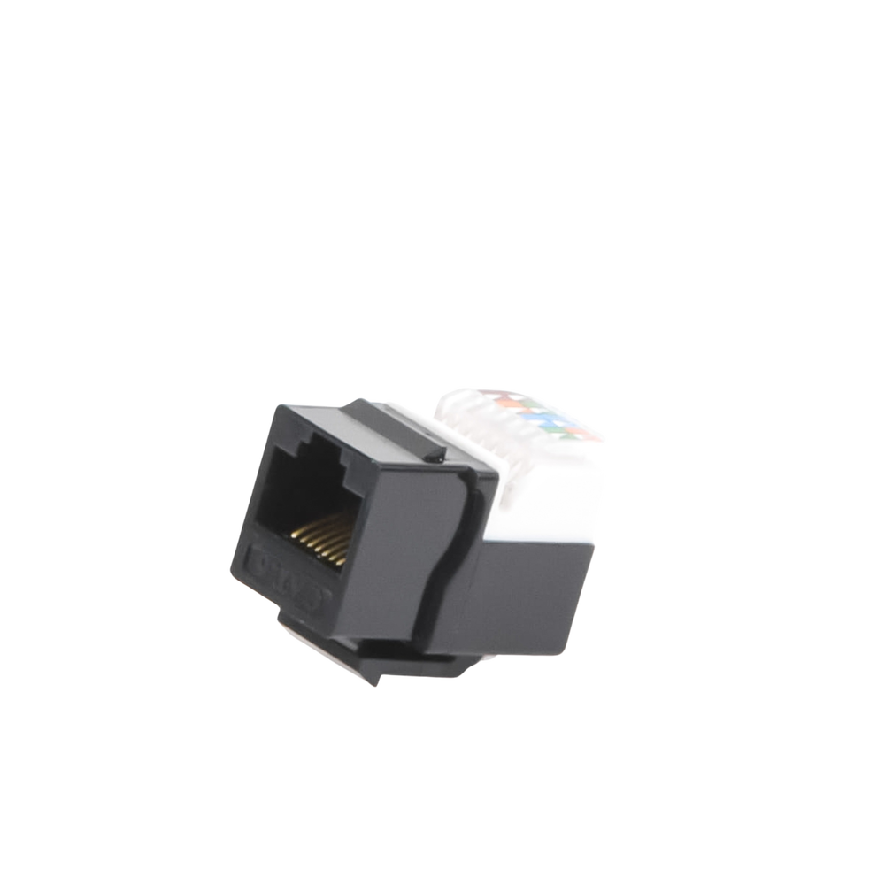 Módulo Jack Cat6 sin herramienta (toolless) keystone - Color Negro