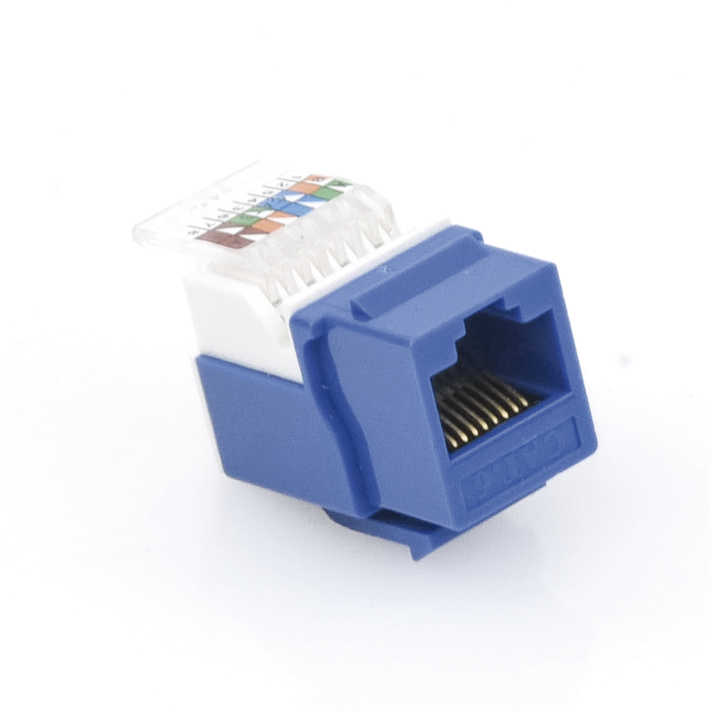 Módulo Jack Cat6 sin herramienta (toolless) keystone - Color Azul