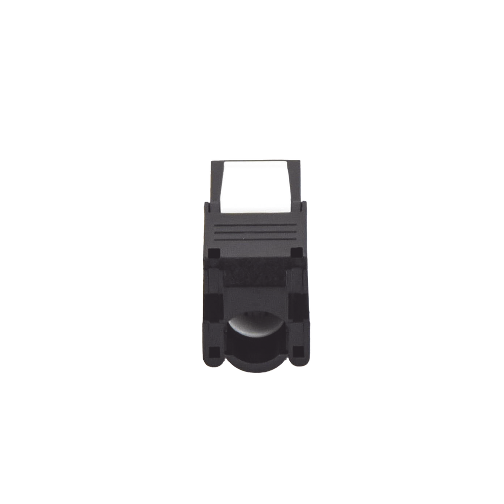 Cat6A Keystone Jack Module (toolless), with 180º angled termination, Black, Compatible with Linkedpro Faceplate and Patchpanel