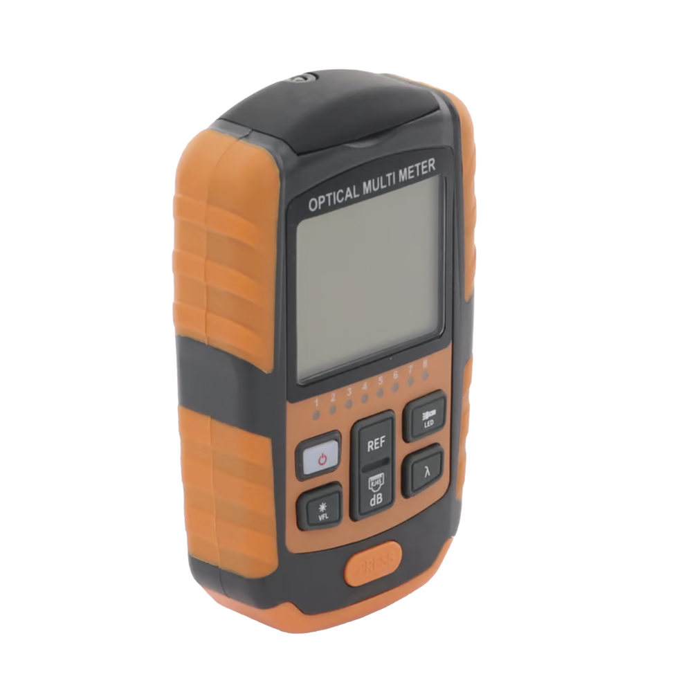 Optical Power Meter (MINI OPM) / Reduced Version / Compatible with Multimode and Singlemode Optical Fiber / Supports SC, ST and FC connectors / Includes VFL Function / Includes function to test RJ45 Cables / Rechargeable