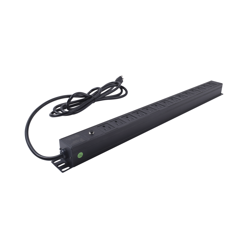 PDU barra multicontactos Vertical con 14 salidas 125V/15A, contactos tipo NEMA