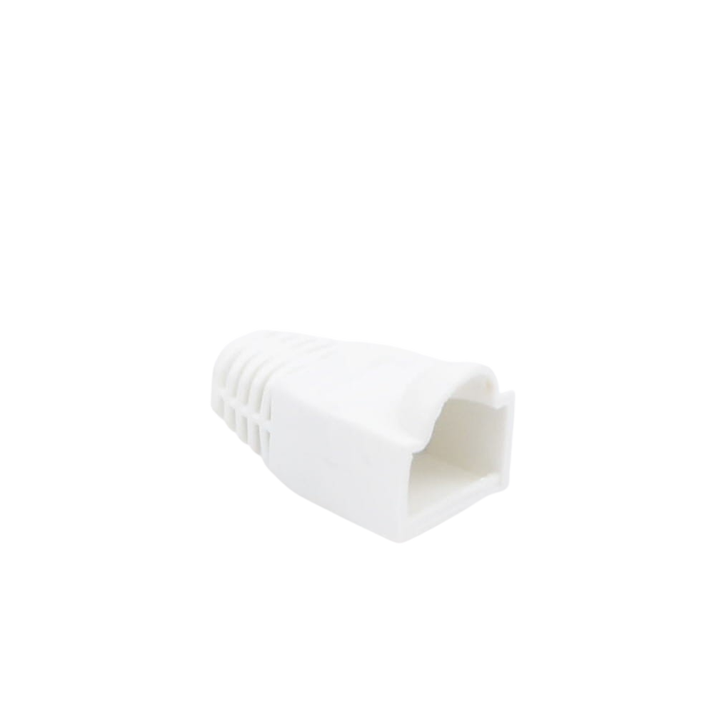 Capa Plástica para protección de Plug RJ45, Color Blanco