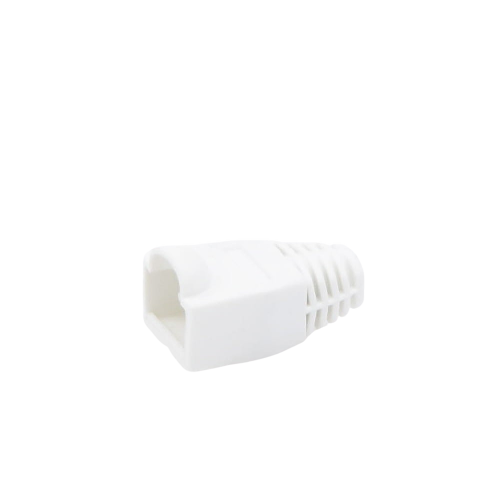 Plastic Cover for RJ45 Plug Protection, White Color