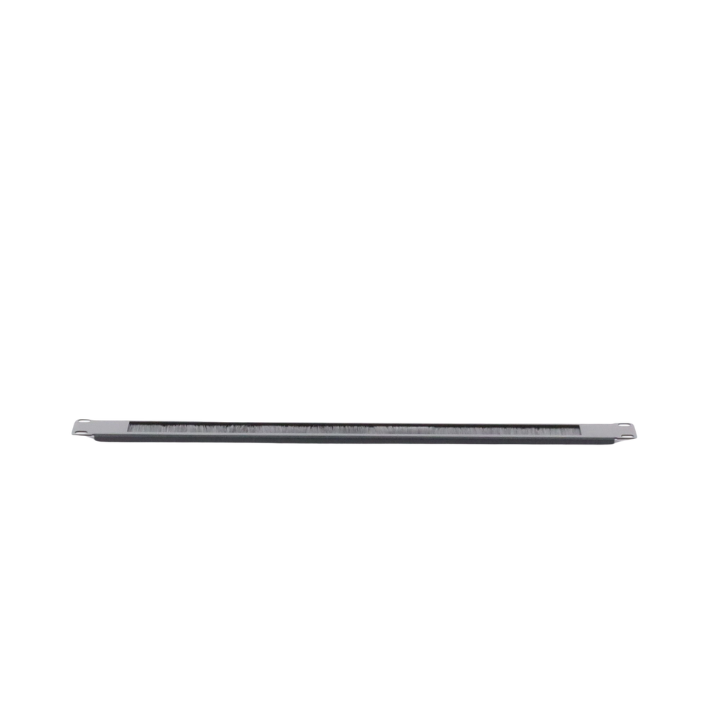 Brush-type blanking panel, black, 19in 1RU