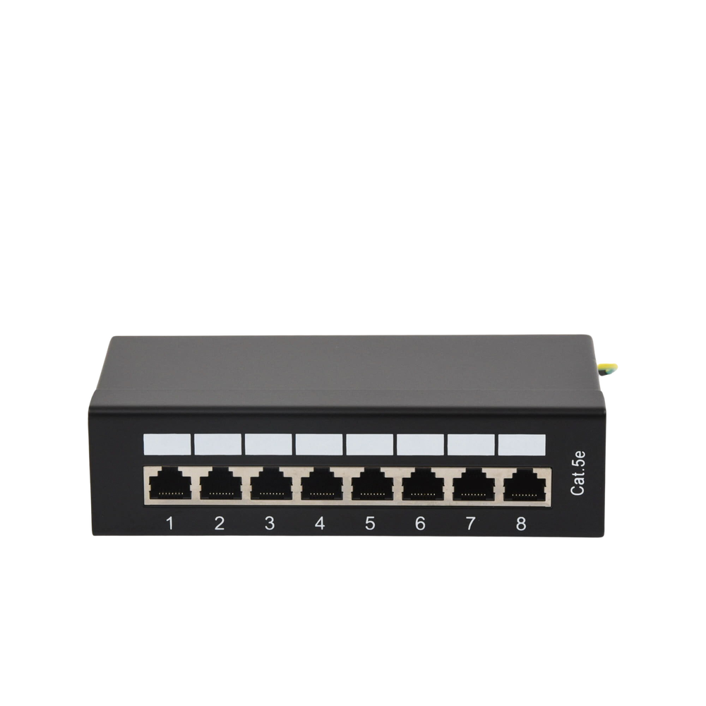 8-Port Cat5e Shielded (STP) Impact Patch Panel (110), 10in