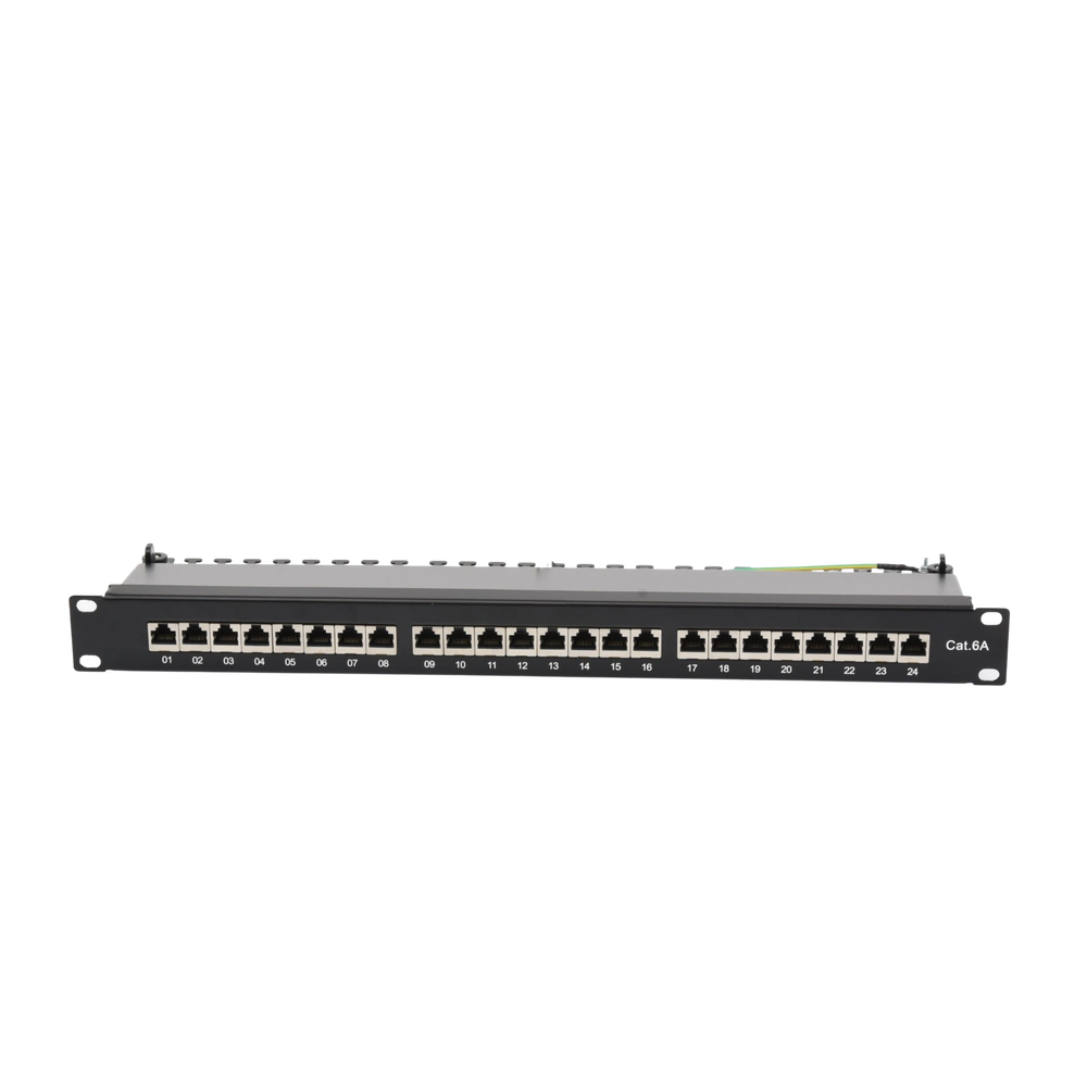 24-Port Cat6A Shielded Impact Patch Panel (110)