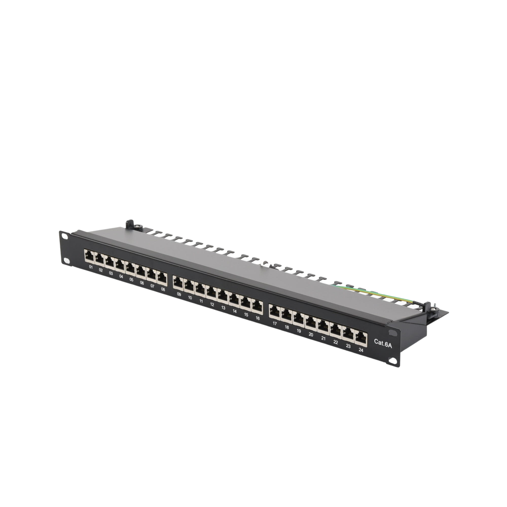 24-Port Cat6A Shielded Impact Patch Panel (110)