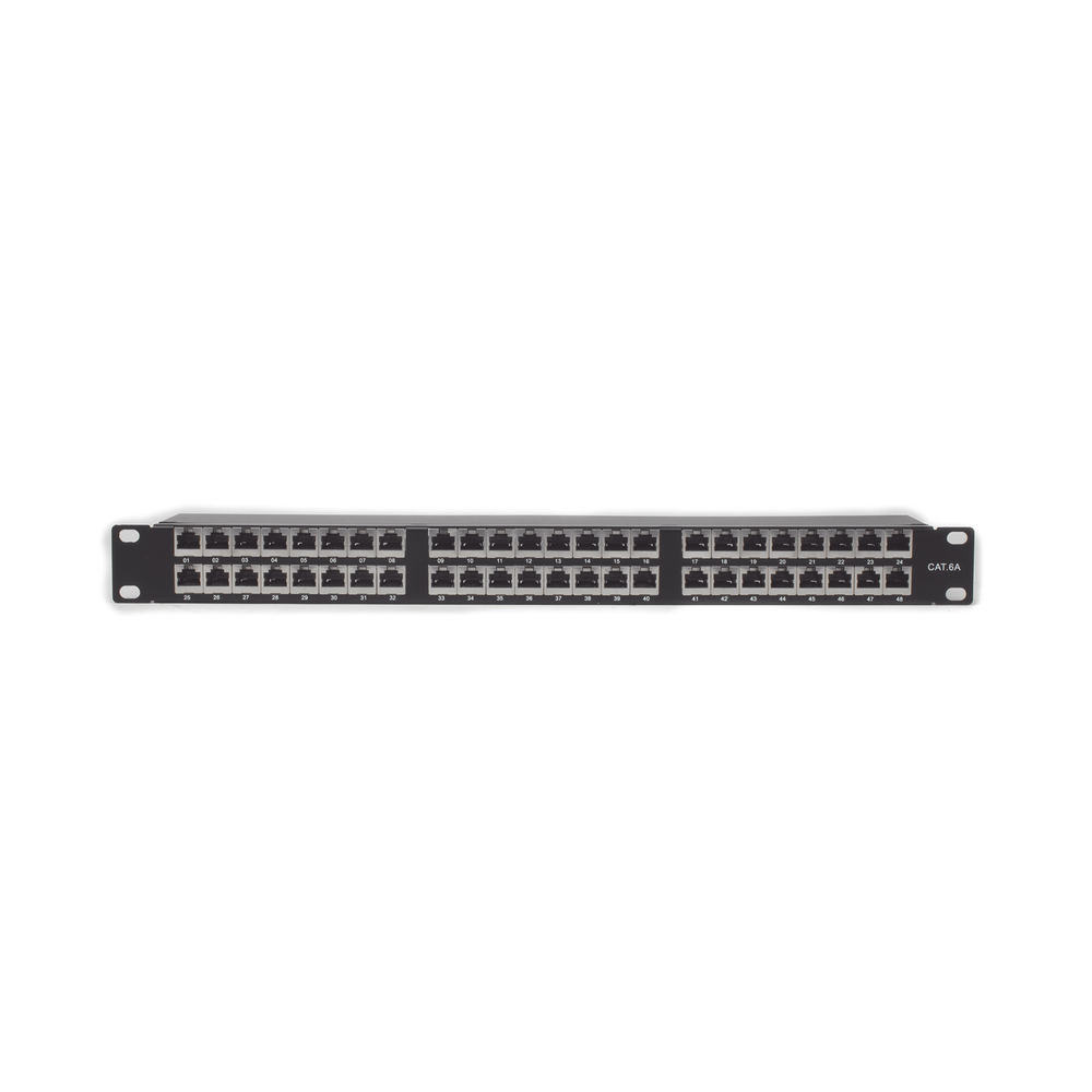 48-Port Cat6A Shielded Impact Patch Panel (110)