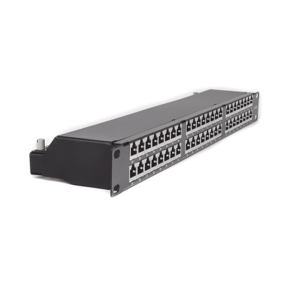 48-Port Cat6A Shielded Impact Patch Panel (110)