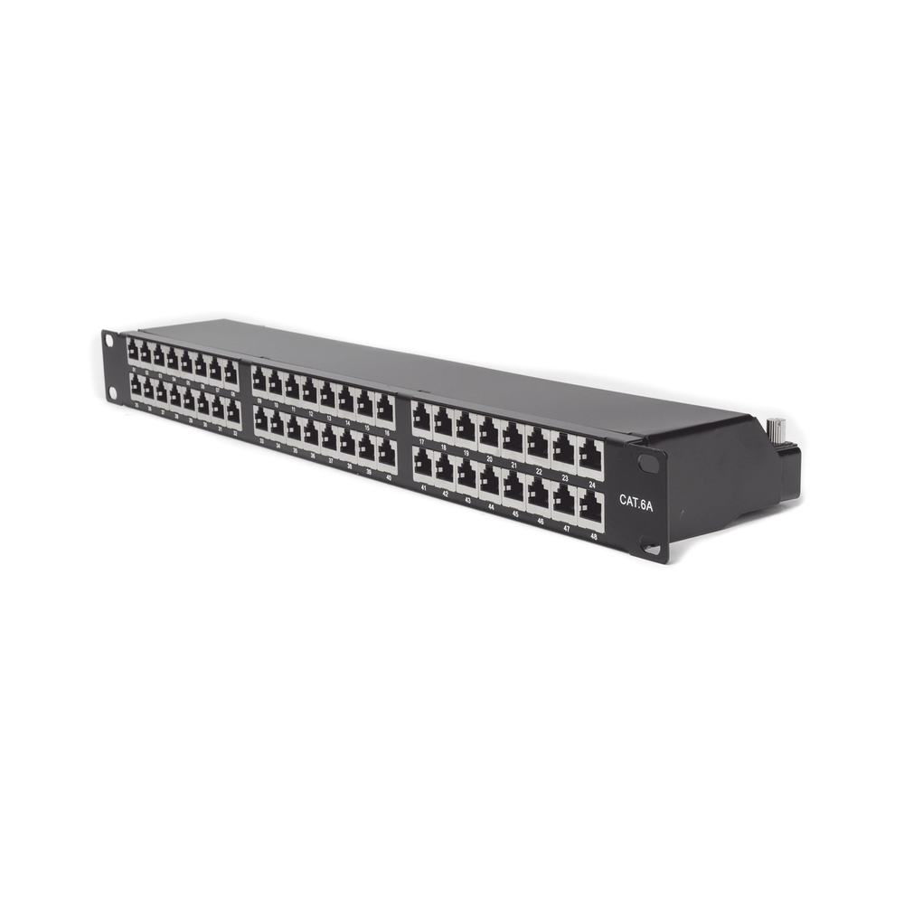 48-Port Cat6A Shielded Impact Patch Panel (110)