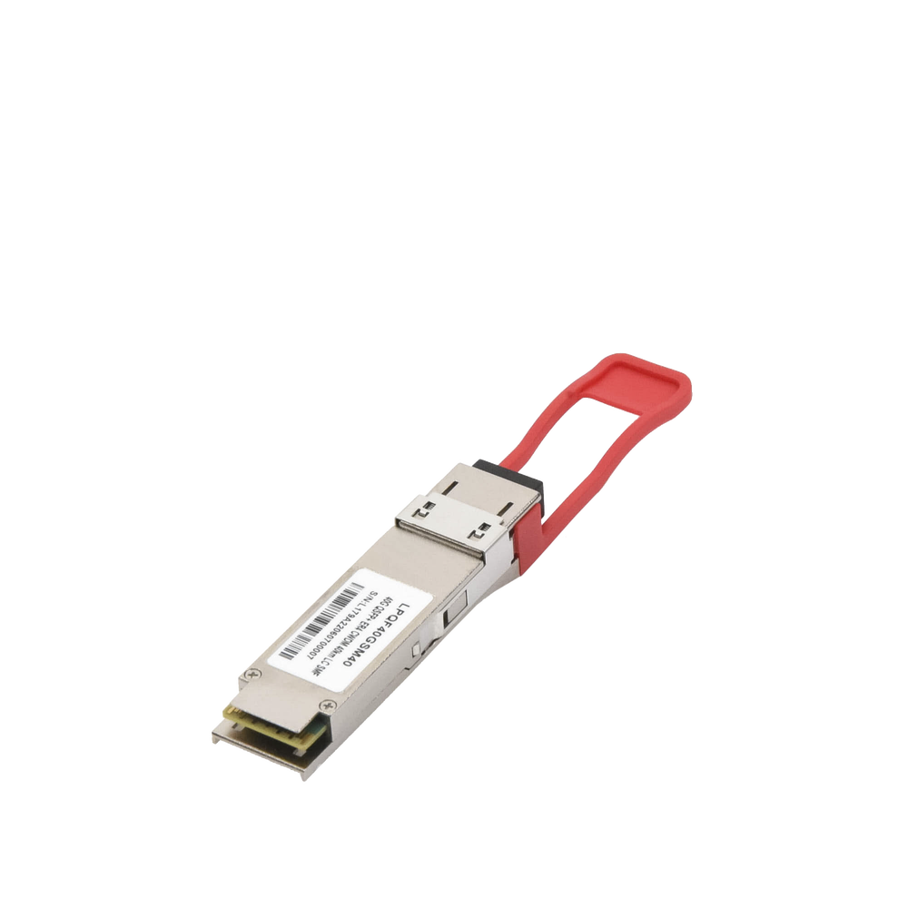 QSFP+ (Mini-Gbic) Transceiver / Single Mode / 40 Gbps Speed / Duplex LC Connectors / Up to 40 km Distance