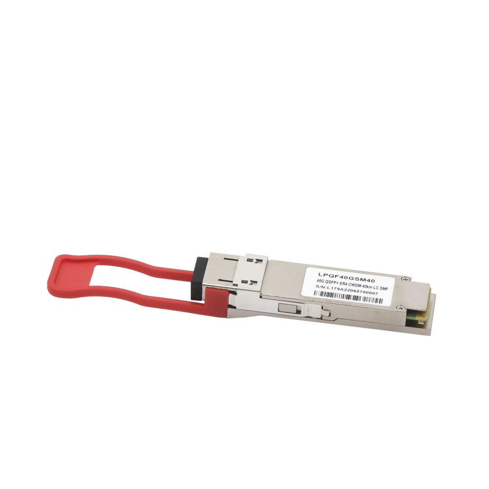 QSFP+ (Mini-Gbic) Transceiver / Single Mode / 40 Gbps Speed / Duplex LC Connectors / Up to 40 km Distance
