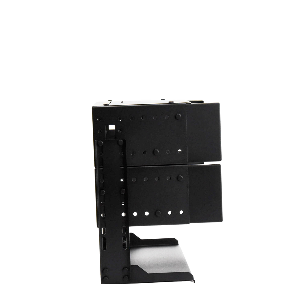 Rack Abierto de 19" de 5 Unidades Profundidad Ajustable (8" a 12") con Charola de Uso Múltiple.
