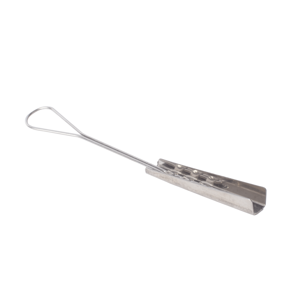 Staple Type Termination for Flat Drop Cable