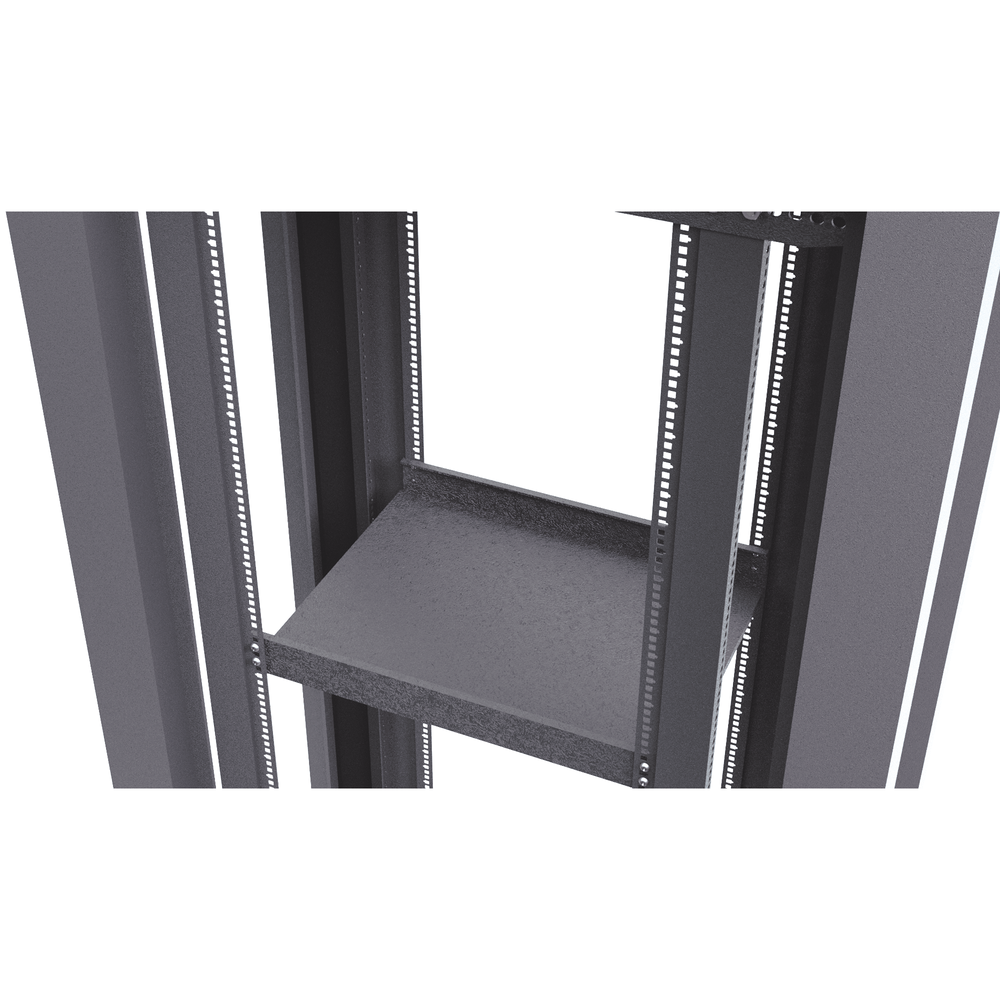 Fixed Side Clamping Tray, 60 cm Deep, 2U. Compatible with LP-60100-XX-UR2