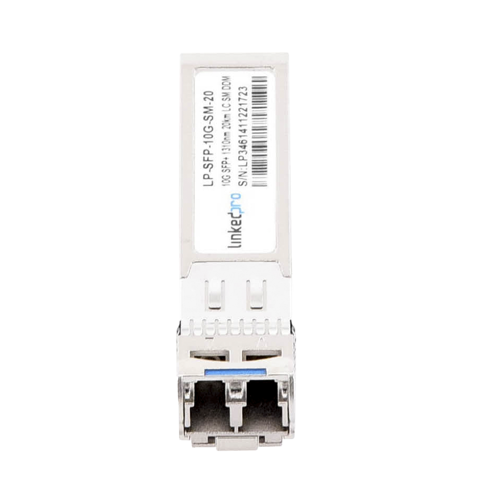 SFP+ (Mini-Gbic) Transceiver / Single Mode / 10 Gbps Speed / Duplex LC Connectors / Up to 20 km Distance