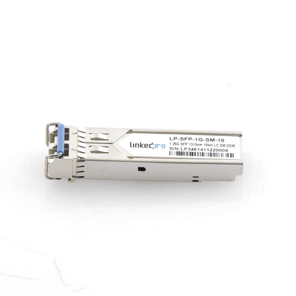 SFP (Mini-Gbic) Transceiver / Single Mode / 1.25 Gbps Speed / Duplex LC Connectors / Up to 10 km Distance
