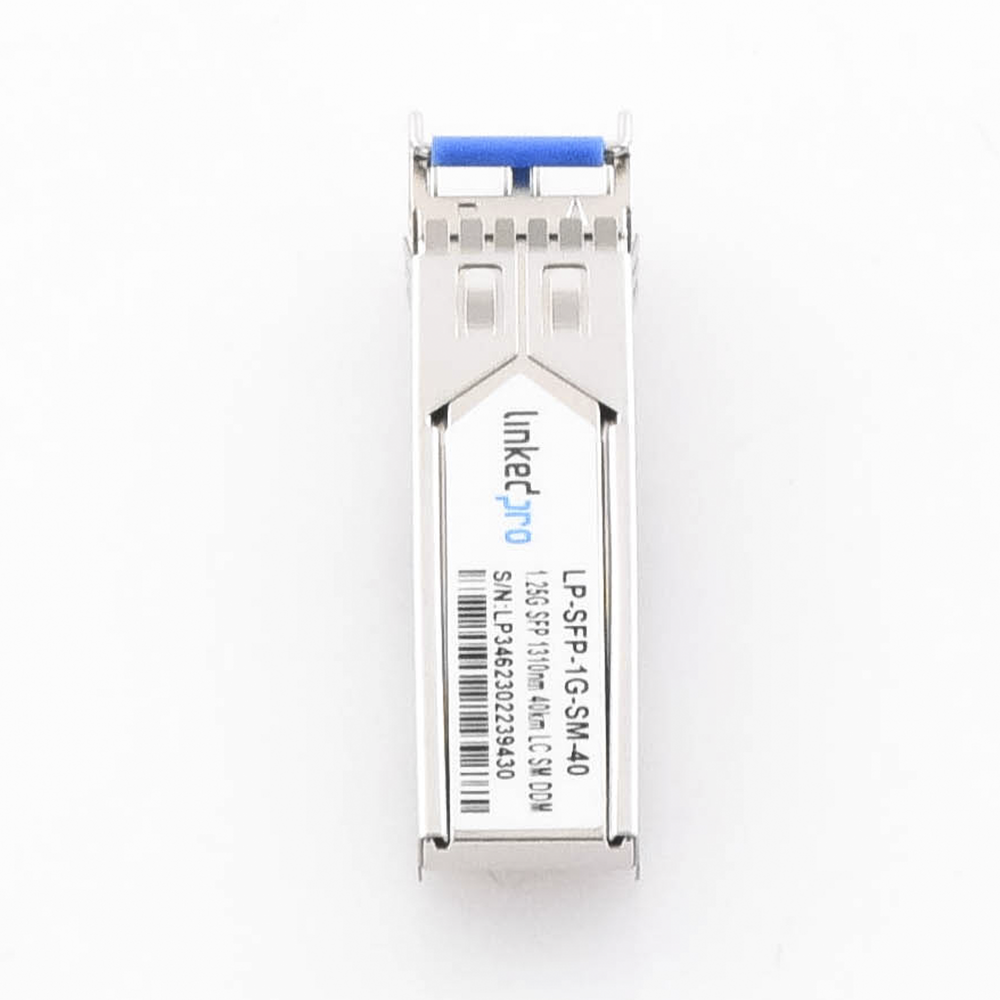 SFP (Mini-Gbic) Transceiver / Single Mode / 1.25 Gbps Speed / Duplex LC Connectors / Up to 40 km Distance