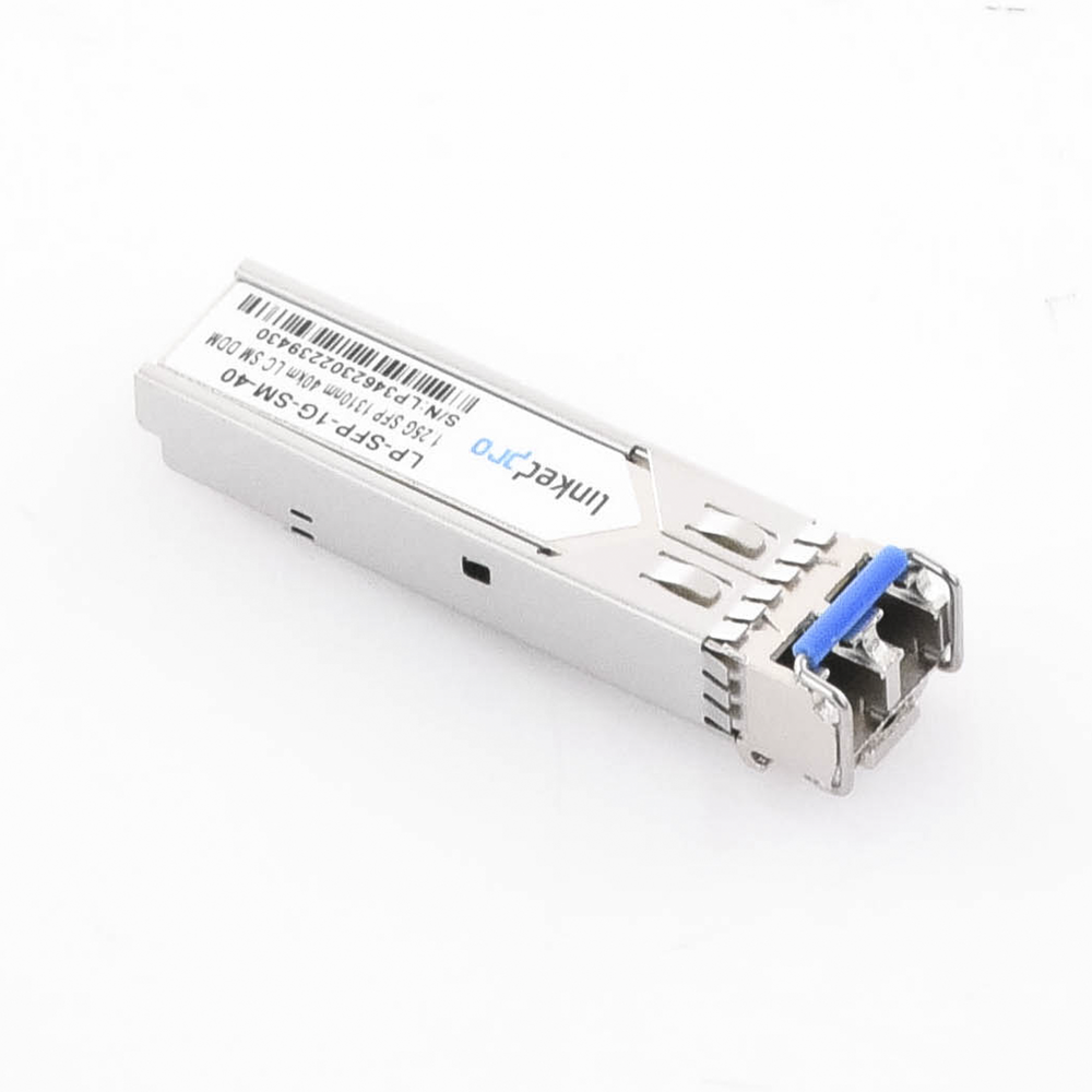 SFP (Mini-Gbic) Transceiver / Single Mode / 1.25 Gbps Speed / Duplex LC Connectors / Up to 40 km Distance
