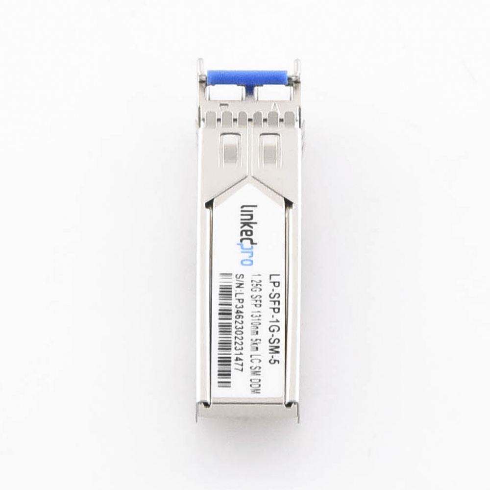 SFP (Mini-Gbic) Transceiver / Single Mode / 1.25 Gbps Speed / Duplex LC Connectors / Up to 5 km Distance