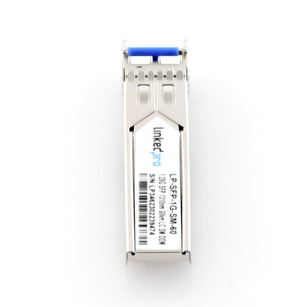 SFP (Mini-Gbic) Transceiver / Single Mode / 1.25 Gbps Speed / Duplex LC Connectors / Up to 60 km Distance