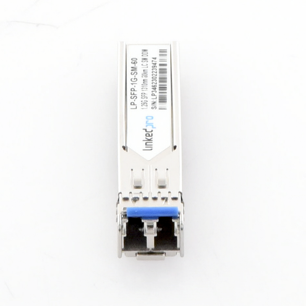 SFP (Mini-Gbic) Transceiver / Single Mode / 1.25 Gbps Speed / Duplex LC Connectors / Up to 60 km Distance