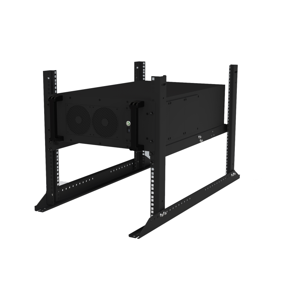 Set of 2 Rails for Supporting Heavy Equipment in 19" Racks, 120mm Deep.
