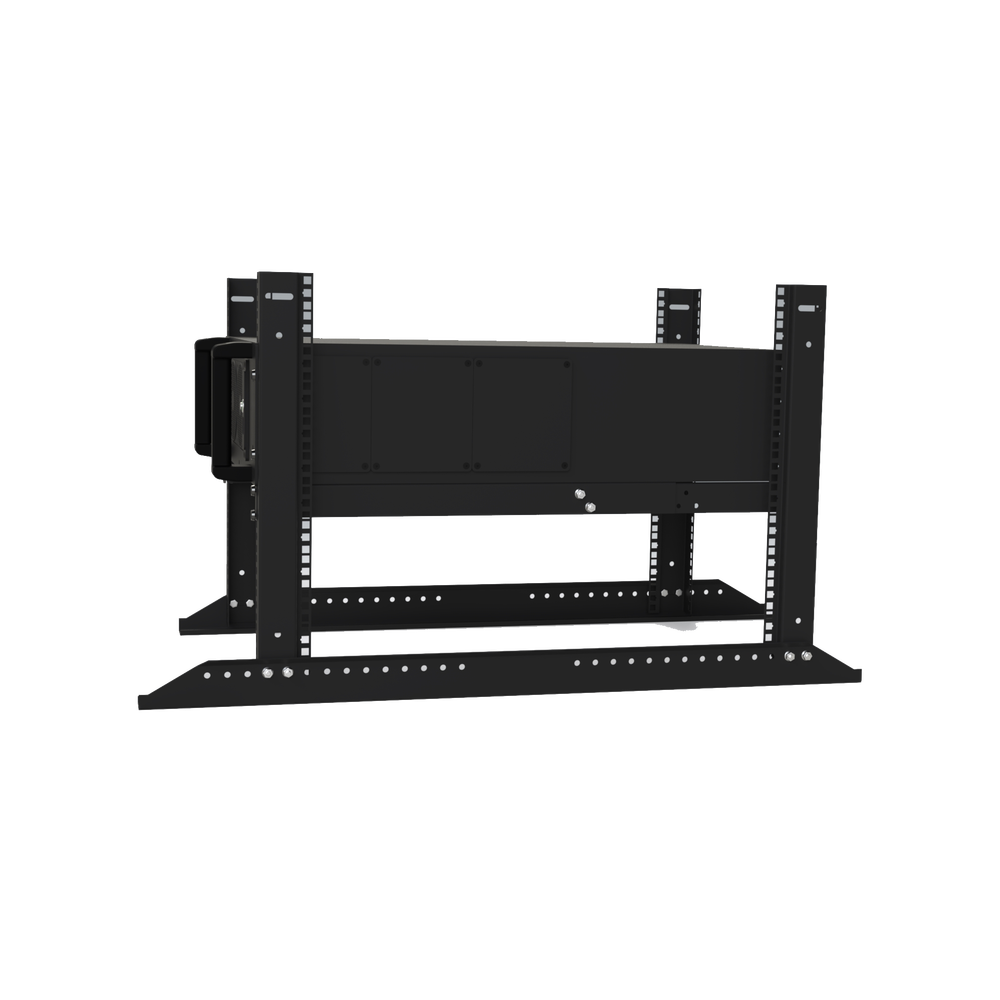 Set of 2 Rails for Supporting Heavy Equipment in 19" Racks, 120mm Deep.