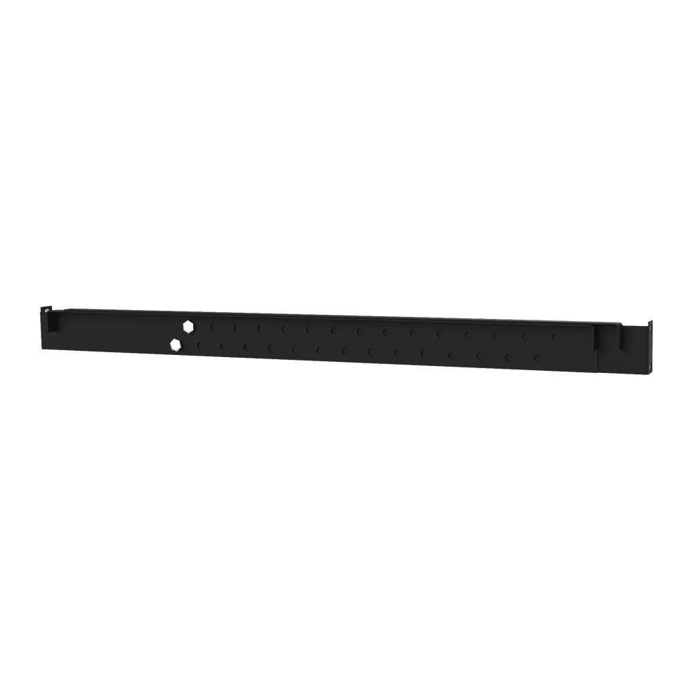 Juego de 2 Rieles para Soporte de Equipo Pesado en Rack 19" 120mm de Prof.