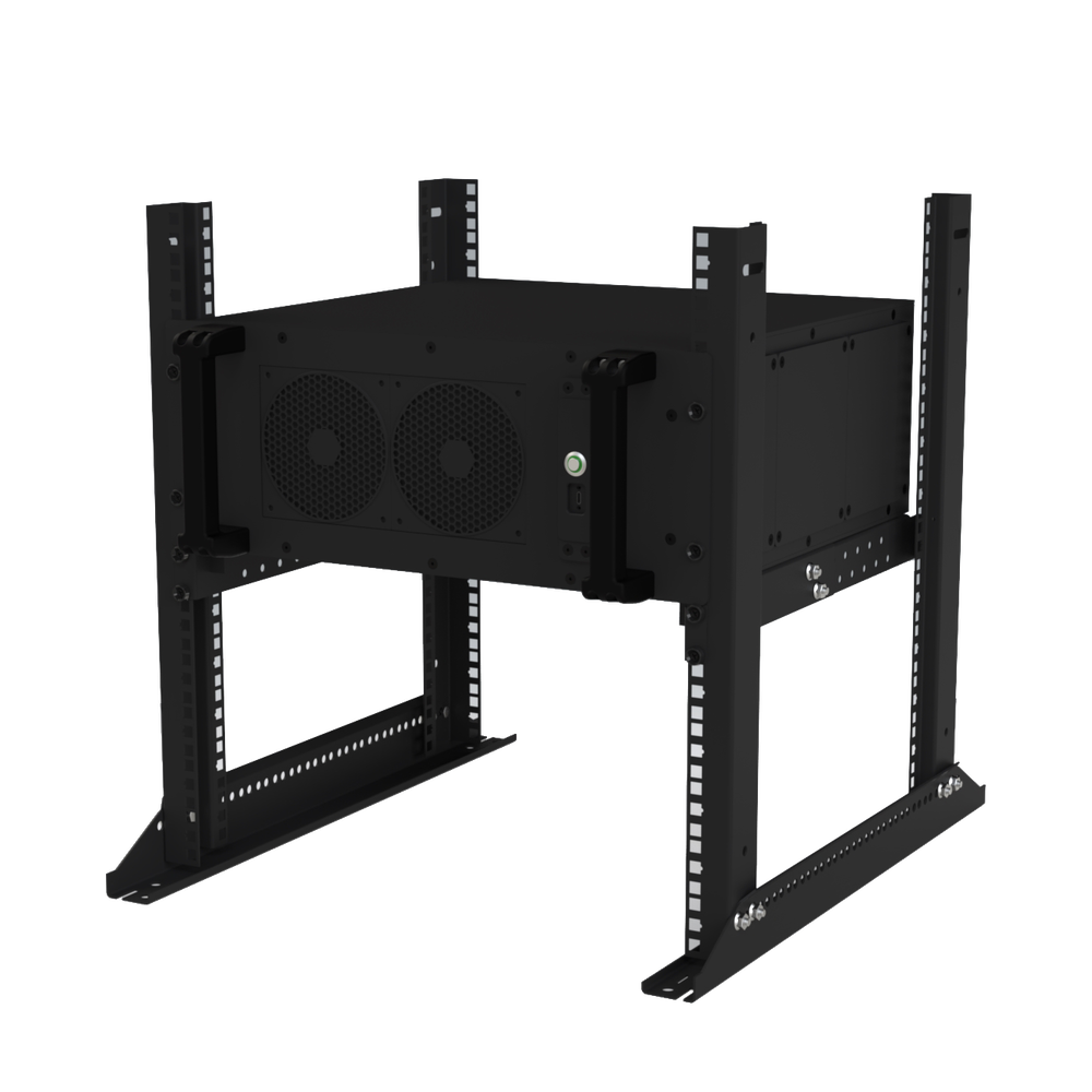 Set of 2 Rails for Supporting Heavy Equipment in 19" Racks, 60mm Deep.