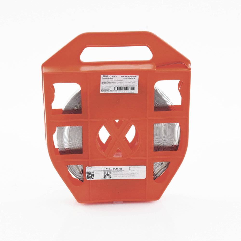 5/8" 304 Stainless Steel Bandit Tape, 0.70 mm, 30.5 meters for fiber optic installations