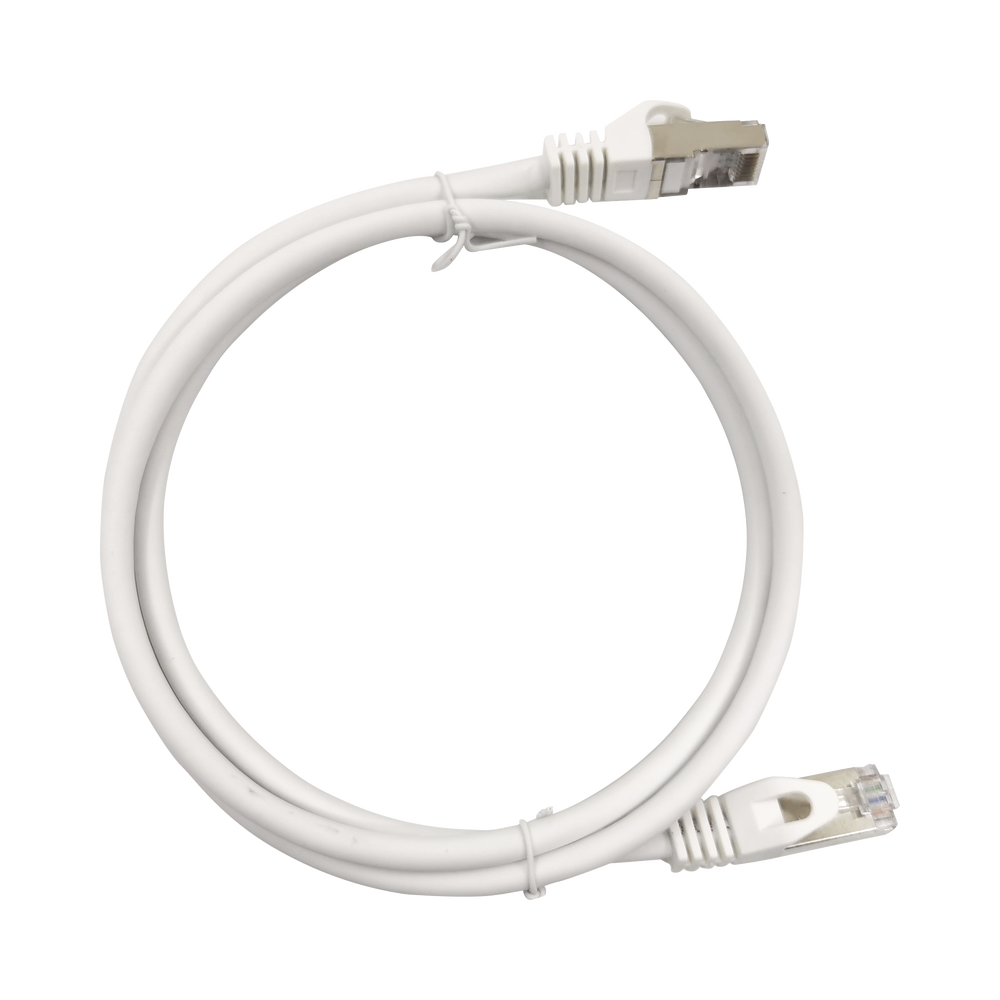 Patch Cord Cat6A 10G blindado 0.5M ( 1.64 ft ) Blanco
