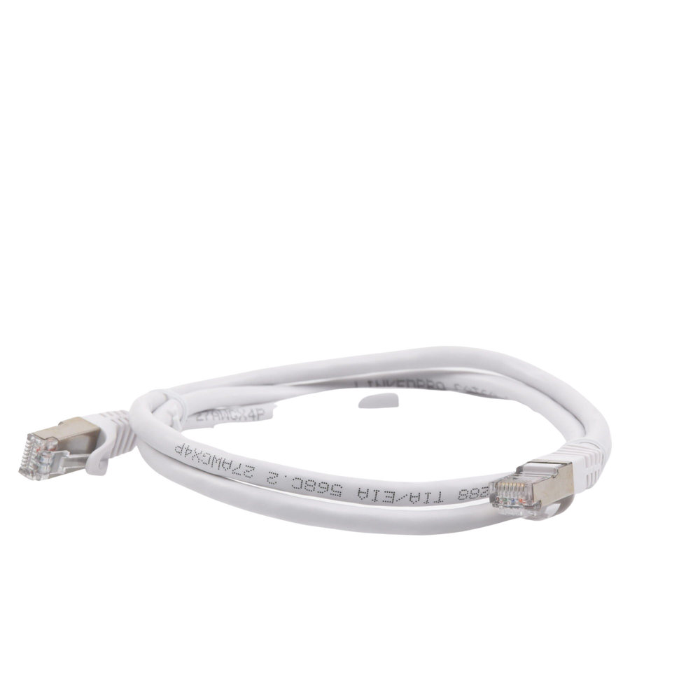 Cat6A 10G Shielded Patch Cord 1.0M (3.28 ft) WHITE