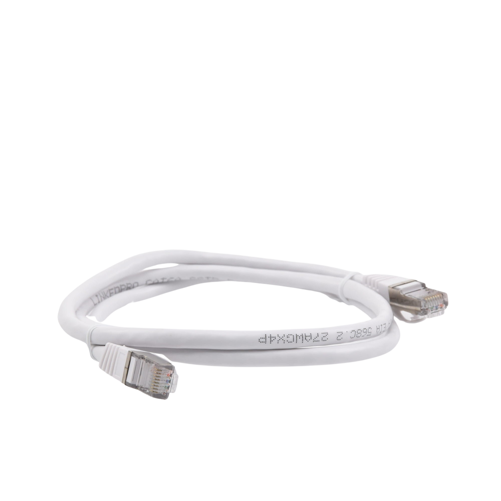 Cat6A 10G Shielded Patch Cord 1.0M (3.28 ft) WHITE