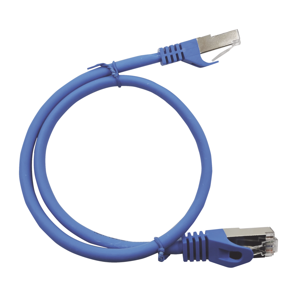 Patch Cord Cat6A 10G blindado 2M ( 6.25 ft ) AZUL