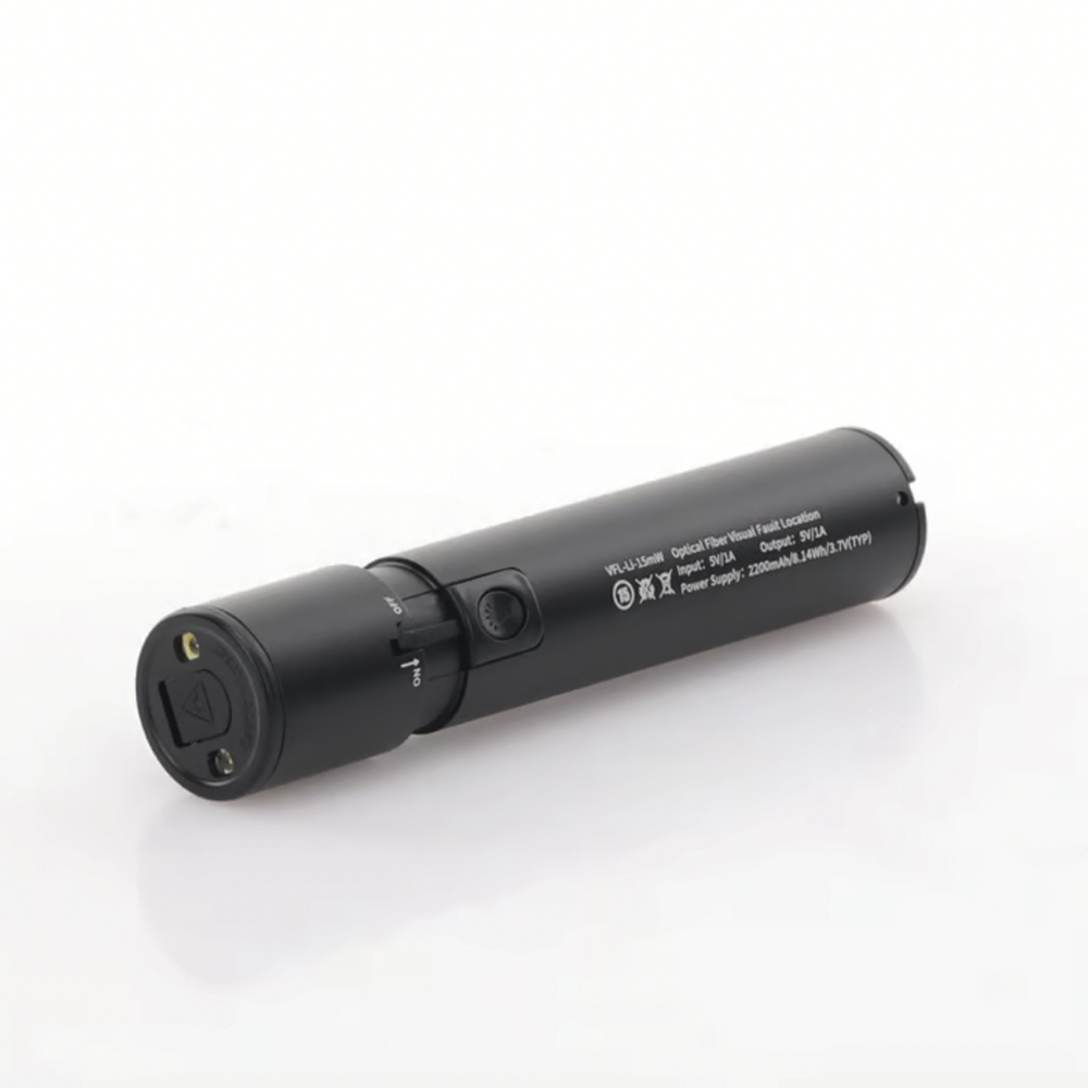 Visual Fault Locator (VFL) / For SC, FC, ST connectors / Up to 8-10 km away / Rechargeable via USB port