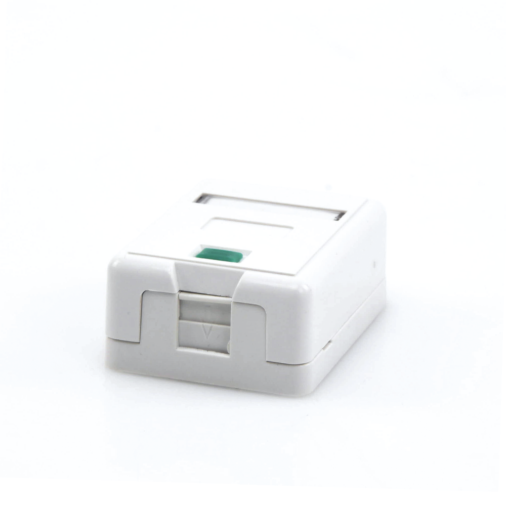 1-port Keystone wall box, jack not included