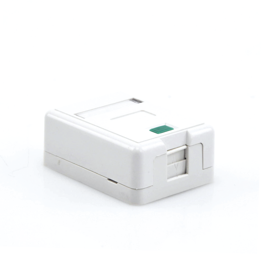 1-port Keystone wall box, jack not included