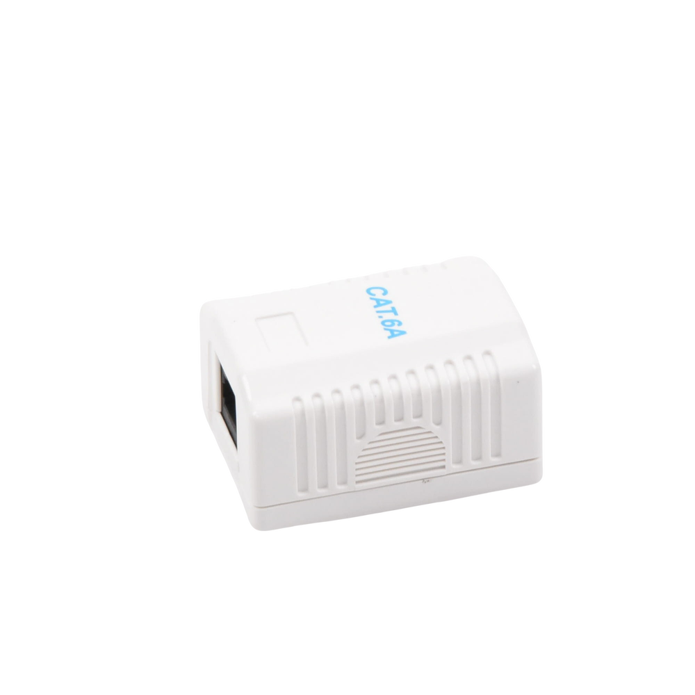 Caja de pared con 1 puerto, incluye 1 jack UTP Cat6A