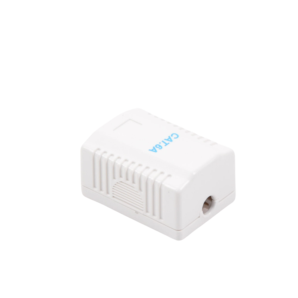 Caja de pared con 1 puerto, incluye 1 jack UTP Cat6A