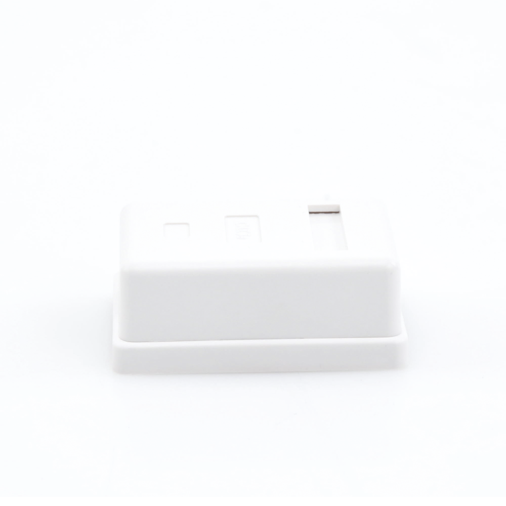 1-port Keystone wall box, includes Cat5e jack
