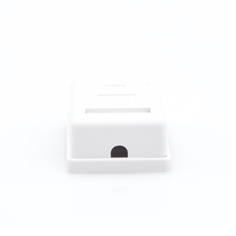 1-port Keystone wall box, includes Cat5e jack