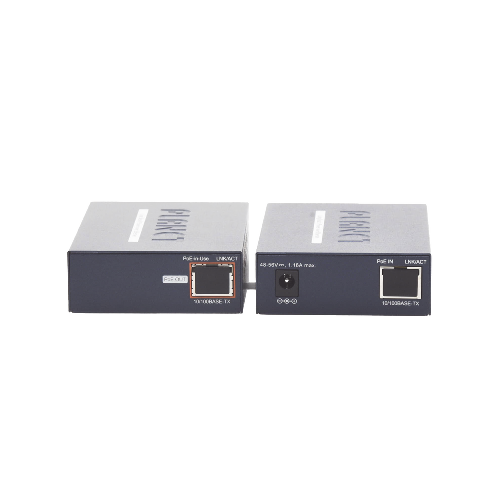 Kit Transmisor y Receptor PoE de Largo Alcance sobre Coaxial hasta 1km