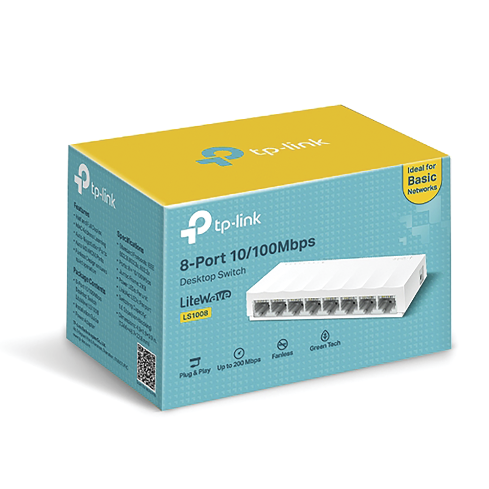 8-port 10/100Mbps desktop switch