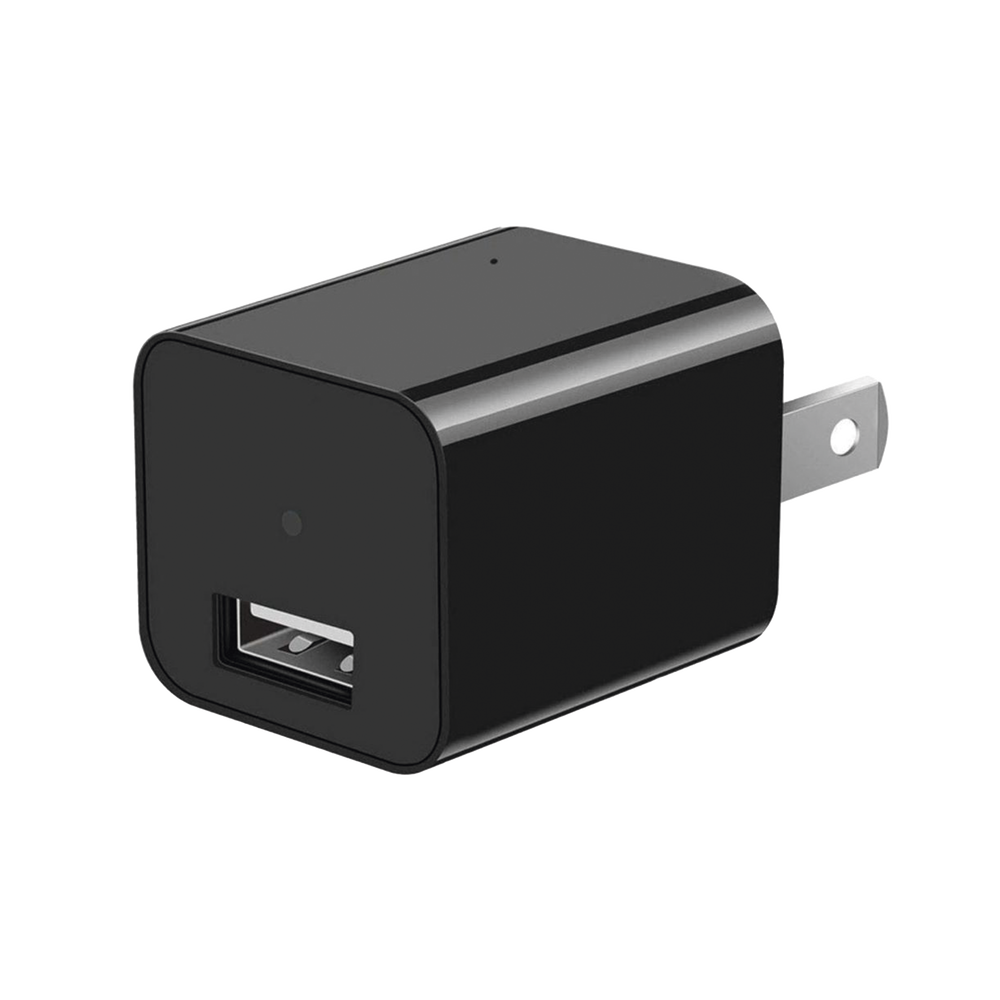 Cámara Oculta en Cargador de Pared / Memoria de 8GB / Resolución 2 Megapixel (1080P) / Grabación Continua o por Movimiento
