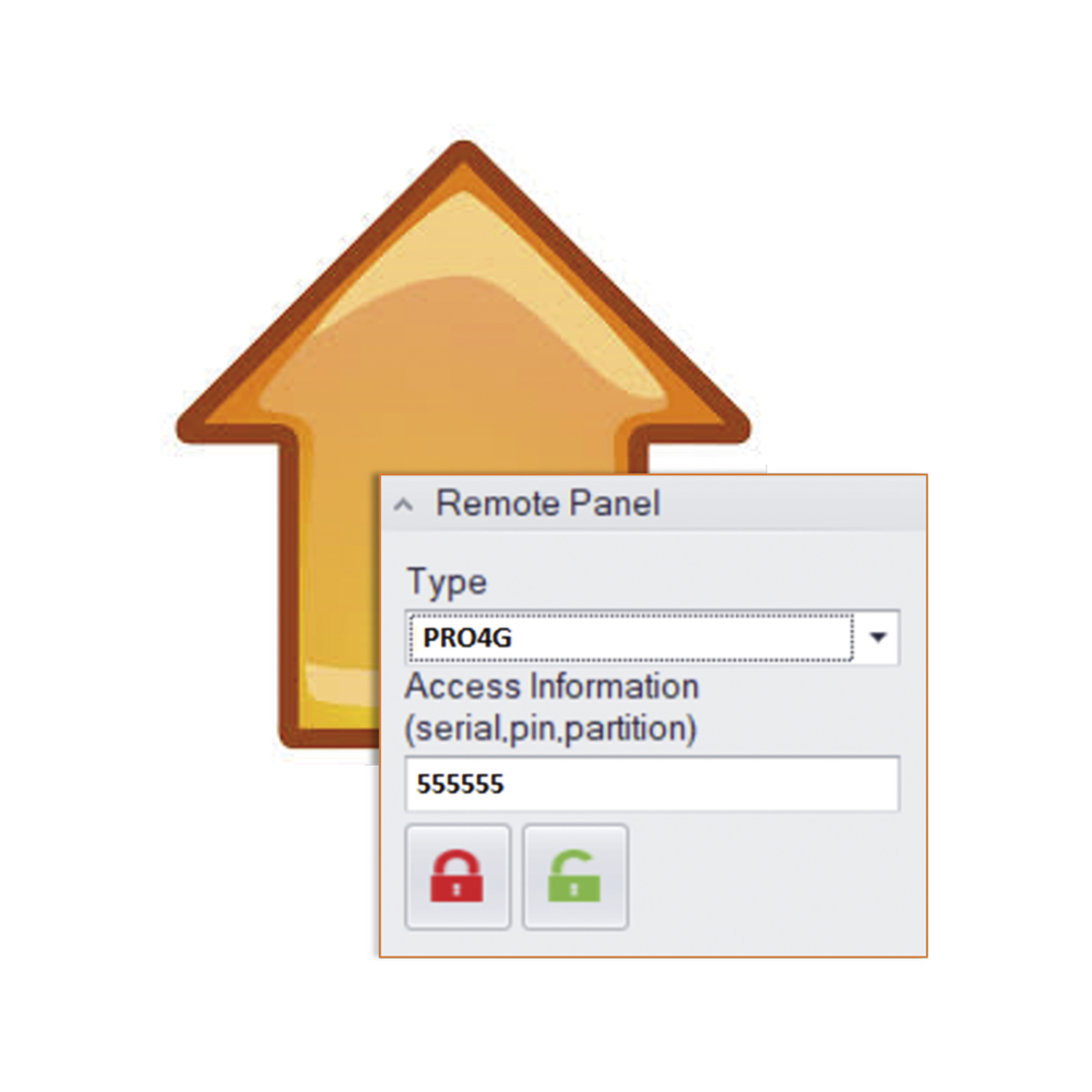 Licencia, para armar, desarmar comunicadores, paneles M2M y paneles de alarmar AXPRO desde Securithor versión superior a 2.1.9 +