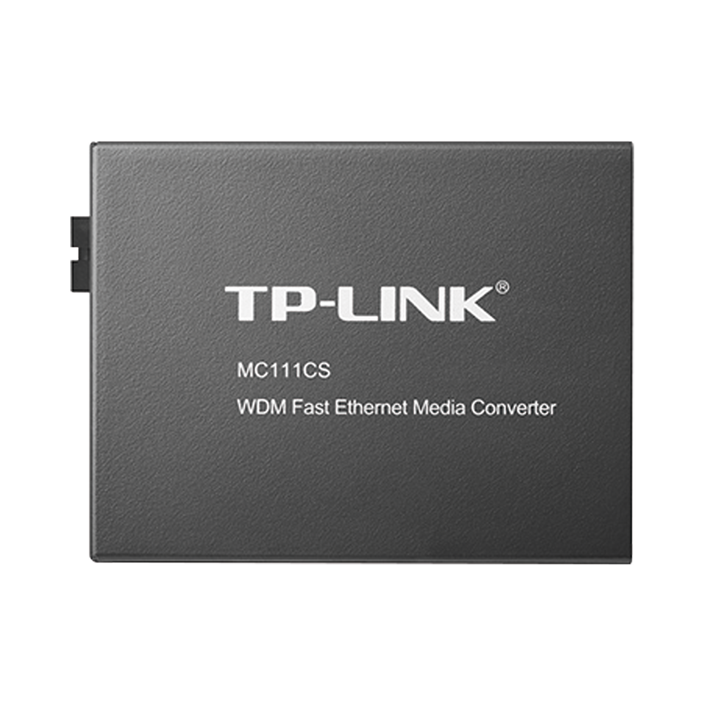 VDM Singlemode Multimedia Converter, 1 RJ45 10/100 port, 1 SC/UPC port, up to 20KM, Requires MC112CS model for operation