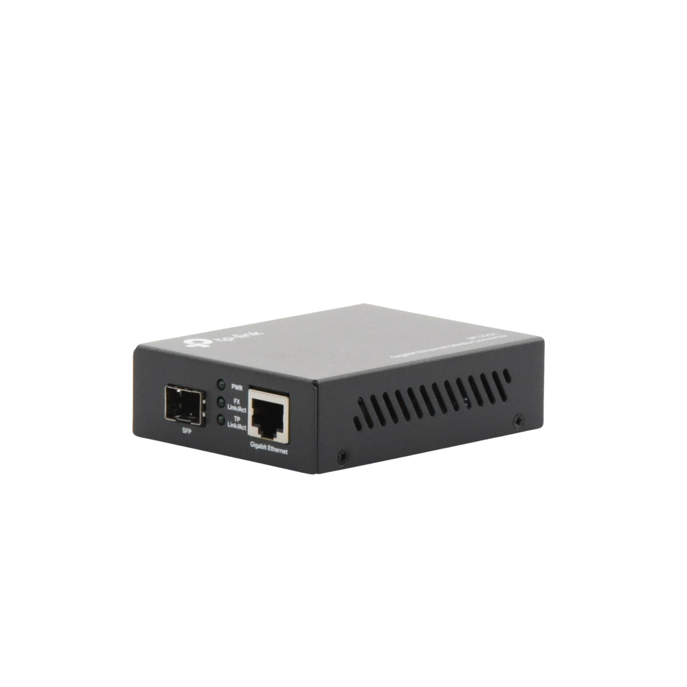 Convertidor Multimedia SFP Gigabit, 1 Puerto RJ45 1000 Mbps, 1 Puerto SFP, en fibra multimodo o fibra monomodo