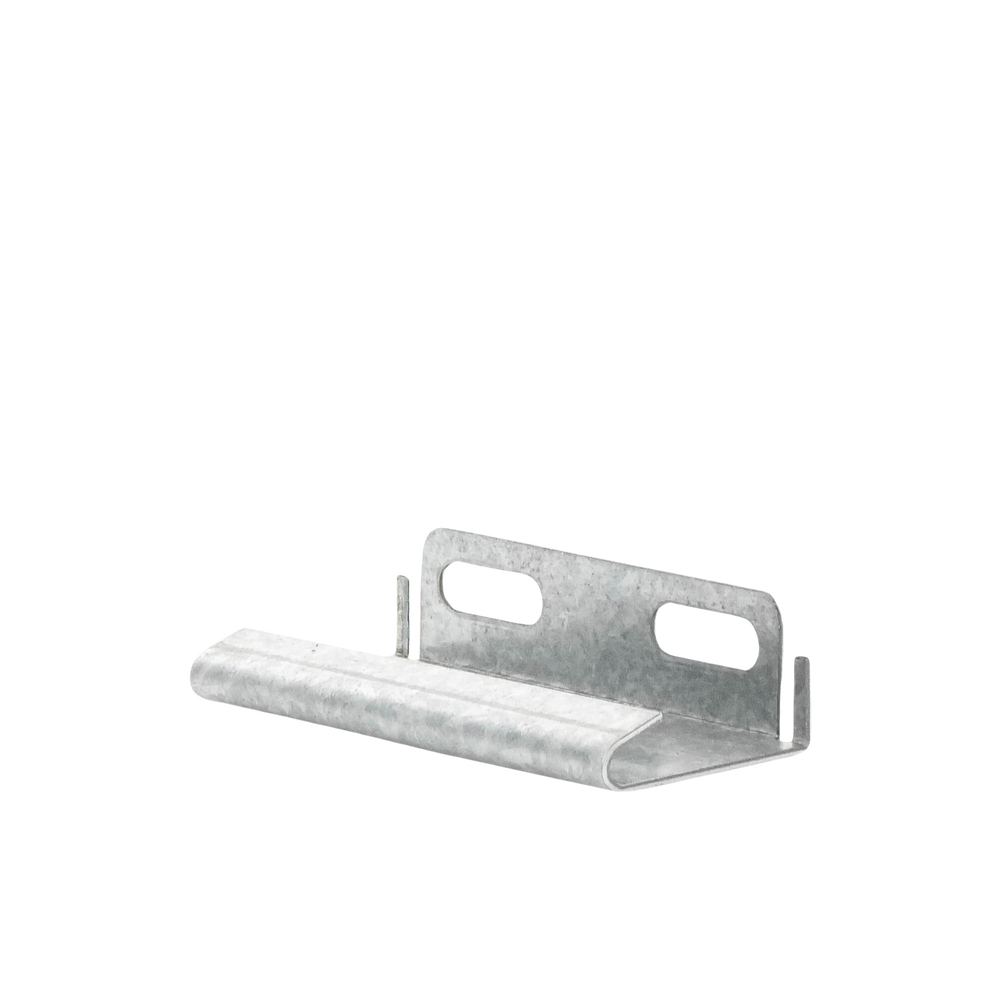 Placa salida a tubo automática para peralte de 66mm y 116mm, con acabado Electro Zinc
